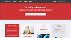 Desktop Screenshot of lovemarks.com